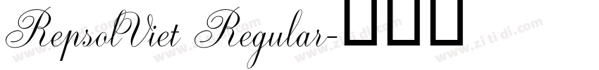 RepsolViet Regular字体转换